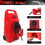 34 Gallon Gas Caddy with Wheels, Fuel Transfer Tank Gasoline Diesel Can,Fuel Storage Tank for Automobiles ATV Car Mowers Tractors Boat Motorcycle(Red) W2089P198297