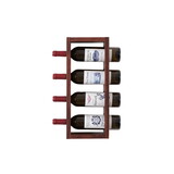 Wall Mounted Wood Vertical Wine Rack Holder Storage Shelf Organizer, 4 Bottles - Home, Kitchen, Dining Room Bar Décor - Walnut4 Bottle wall wine rack/wine racks countertop/Solid wood wine rack