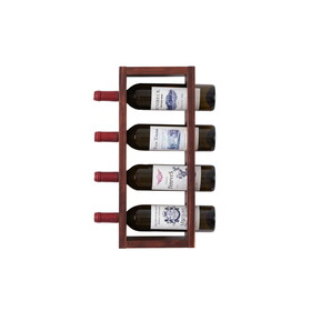 Wall Mounted Wood Vertical Wine Rack Holder Storage Shelf Organizer, 4 Bottles - Home, Kitchen, Dining Room Bar D&#233;cor - Walnut4 Bottle wall wine rack/wine racks countertop/Solid wood wine rack