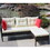 Outdoor patio Furniture sets 2 piece Conversation set wicker Ratten Sectional Sofa with Seat Cushions(Beige Cushion) W20966894