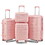 Luggage 4 Piece Sets(14/20/24/28), Hard Shell Lightweight TSA Lock Carry on Expandable Suitcase with Spinner Wheels Travel Set for Men Women W2098P186568