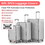 Luggage Sets 3 Piece(20/24/28), Expandable Carry on Luggage with TSA Lock Airline Approved, 100% PC Hard Shell and Lightweight Suitcase with Front Pocket and Spinner Wheels W2098P189947