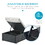 Outdoor Patio Chaise Lounge Chair,Lying in bed with PE Rattan and Steel Frame,PE Wickers,Pool Recliners with Elegant Reclining Adjustable Backrest and Removable Cushions Sets of 3(Brown+Beige)