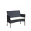4 PC Rattan Patio Furniture Set Outdoor Patio Cushioned Seat Wicker Sofa (Beige Cushion)