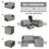 4 Piece Patio Sectional Wicker Rattan Outdoor Furniture Sofa Set with Storage Box Grey W209S00014