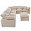 Oversized Modular Sectional Sofa, Chenille U-Shaped Couch with Chaise/Ottoman, 7 Seater Living Room Furniture Sets W2100S00008