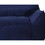 105" Lambswool Large 3 Seater Couch, Modern Modular L Shaped Convertible Sectional Sofa with Movable Ottoman, Deep Seat Cloud Couches for Living Room Apartment Blue W2100S00020