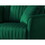 U-shaped Sofa Couch with Console Green