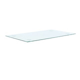 Modern minimalist rectangular glass table accessories, transparent glass countertop (Dia1300*800*8MM) W210112651