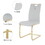 Modern Dining Chairs with Faux Leather Padded Seat Dining Living Room Chairs Upholstered Chair with gold Metal Legs Design for Kitchen, Living, Bedroom, Dining Room Side Chairs Set of 4 W210127296