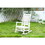 Oversized Rocking Chair with Wood-Texture, Outdoor Rocking Chair for Adults, All Weather Resistant Porch Rocker for Lawn Garden, White W2103P277202