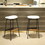 Modern Set of 2 Bar Stools Comfortable & Stylish Counter Height and Bar Height Bar Stools,Soft Fabric Upholstered, Backless for Kitchen, Dining Room Bar Chairs W2105P145999