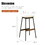 Modern Set of 2 Bar Stools Comfortable & Stylish Counter Height and Bar Height Bar Stools,Soft Fabric Upholstered, Backless for Kitchen, Dining Room Bar Chairs W2105P145999