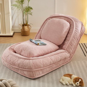 Human Dog Bed,Lazy Sofa Couch,5 Adjustable Position,sit,sleep,fold,suit to put in bedroom, living room,Space Saving Design,Pink P-W2108P193219