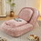 Human Dog Bed,Lazy Sofa Couch,5 Adjustable Position,sit,sleep,fold,suit to put in bedroom, living room,Space Saving Design,Pink W2108P193239