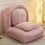 Human Dog Bed,Lazy Sofa Couch,5 Adjustable Position,sit,sleep,fold,suit to put in bedroom, living room,Space Saving Design,Pink W2108P193239
