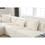 Modular combination living room sofa set, modern minimalist sofa, free installation sofa, L-shaped, Italian minimalist tofu block sofa, Beige W2108S00019