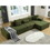 W2108S00022 Green+Polyester+Polyester+Primary Living Space+Soft
