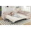 Sleeper Sofa, 2 in 1 Pull Out Couch Bed,6 seater sofa bed, L Shaped Sleeper Sectional Sofa Couch,Riveted sofa,104" Large combined sofa Bed in living room, Beige