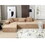 W2108S00033 Light Brown+Polyester+Polyester+Primary Living Space+Soft