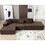 W2108S00035 Dark Brown+Polyester+Polyester+Primary Living Space+Soft