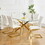 Modern dining table with PU cushion seat dining chair Living Room Chair Upholstered chair with gold-plated leg leg design, kitchen, living room, bedroom, dining room side chair set of 6 W210P143670