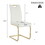 Modern dining table with PU cushion seat dining chair Living Room Chair Upholstered chair with gold-plated leg leg design, kitchen, living room, bedroom, dining room side chair set of 6 W210P143670