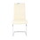 Modern Light Yellow PU dining chair living room chair upholstered chair, electroplated metal chair leg design, kitchen, living room, bedroom, dining room side chair (Set of 4) W210P179894