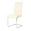 Modern Light Yellow PU dining chair living room chair upholstered chair, electroplated metal chair leg design, kitchen, living room, bedroom, dining room side chair (Set of 4) W210P179894