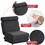 Single Sofa Chair Foldable Single Sofa Bed with Pillow,Portable Foldable Sofa Bed,Leisure Sofa Chair,Easy to Store,Made of Breathable and Wearable Linen,Dark Grey W2113P181630