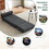 Single Sofa Chair Foldable Single Sofa Bed with Pillow,Portable Foldable Sofa Bed,Leisure Sofa Chair,Easy to Store,Made of Breathable and Wearable Linen,Dark Grey W2113P181630