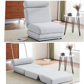 Single Sofa Chair Foldable Single Sofa Bed with Pillow,Portable Foldable Sofa Bed,Leisure Sofa Chair,Easy to Store,Made of Breathable and Wearable Linen W2113P181631