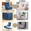 Single Sofa Chair Foldable Single Sofa Bed with Pillow,Portable Foldable Sofa Bed,Leisure Sofa Chair,Easy to Store,Made of Breathable and Wearable Linen W2113P181632