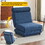 Single Sofa Chair Foldable Single Sofa Bed with Pillow,Portable Foldable Sofa Bed,Leisure Sofa Chair,Easy to Store,Made of Breathable and Wearable Linen W2113P181632