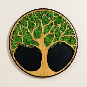 Life Tree Moss Metal Wall Art W2117132596