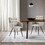 W2118P143545 Gray+PU Leather+Dining Room+Casual+Modern