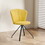 W2118P143547 Bright yellow+PU Leather+Dining Room+Modern