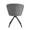Gray 360&#176; Swivel Makeup Home Office Chair, PU Vanity Chair, Nail chair for Women, queen fancy chair for girls,Upholstered Chair with Black Metal Legs for Dining Room bedroom and Living room