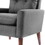 Modern Upholstered Accent Chair Armchair with Pillow, Single Sofa with Lounge Seat and Wood Legs W2121134276