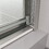 Bypass shower door, sliding door, with 1/4" tempered glass and Chromed finish 4870