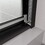 Bathtub Bypass shower door, sliding door, with 1/4" tempered glass and Matted black finish 6058
