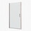 1 3/8" adjustment,universal pivot shower door, open outside, with 1/4" tempered glass
