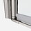 1 3/8" adjustment,universal pivot shower door, with 1/4" tempered glass