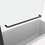 Bath tub Pivot shower screen, with 1/4" tempered glass and towel bar 3458
