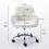 HengMing Faux Fur Home Office Chair,Fluffy Fuzzy Comfortable Makeup Vanity Chair,Swivel Desk Chair Height Adjustable Dressing Chair for Bedroom W21228454
