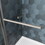 Bypass shower door, sliding door, with 5/16" tempered glass and Matted black finish 6074 W2122P166976