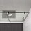 Glass shower door, sliding door, with 5/16" tempered glass and Matted Black finish W2122P167013