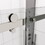 Glass shower door, sliding door, with 5/16" tempered glass and Polished Chrome finish 6074 W2122P167014