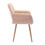 HengMing Dining Chairs with Faux Fur, Mid Century Side Chairs with Solid Painting Steel Leg for Dining Room W21236692