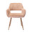 HengMing Dining Chairs with Faux Fur, Mid Century Side Chairs with Solid Painting Steel Leg for Dining Room W21236692